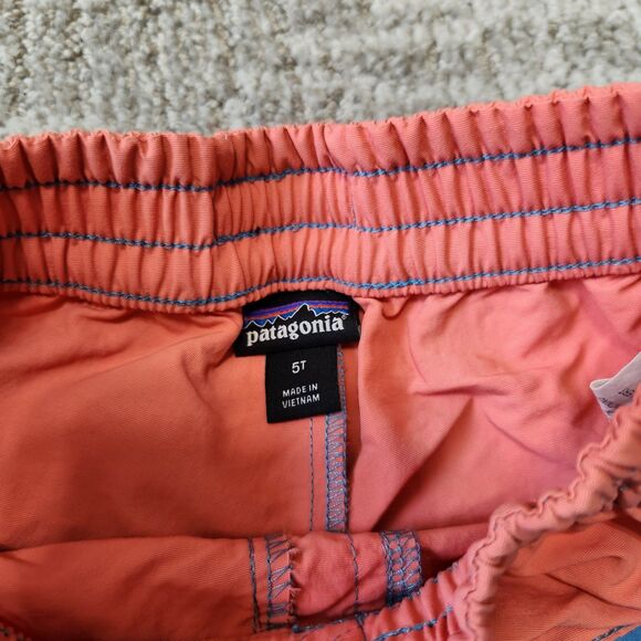 Patagonia boys boardshorts swim trunks blue purple coral size 5T - Picture 2 of 10